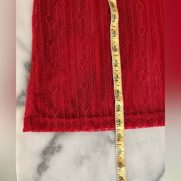 Women’s Red Lace Top Perfect for Valentine’s Day - Picture 13 of 13